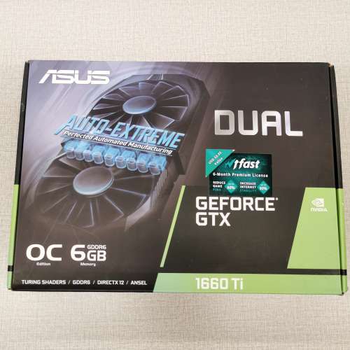 ASUS Dual GeForce GTX 1660 Ti OC edition 6GB GDDR6