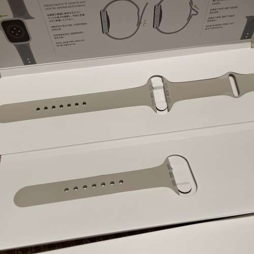 Apple Watch 星光色 運動錶帶 45mm 用