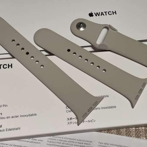 Apple Watch 星光色 運動錶帶 45mm 用