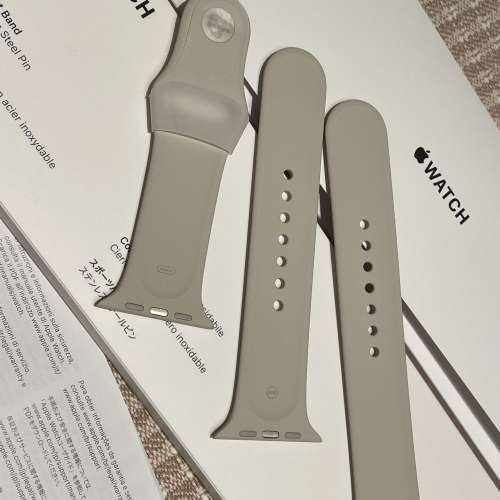 Apple Watch 星光色 運動錶帶 45mm 用