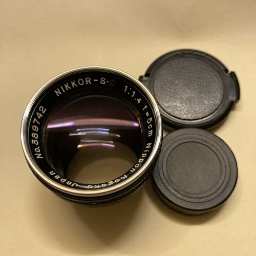 Nikon Nikkor 5cm 1.4 black S mount 50 50mm lens 手動鏡頭