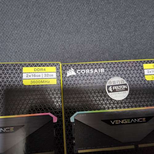 Corsair vengeance rgb  RT  DDR4   3600  2X16GB(32GB)