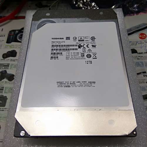 Toshiba 12TB SATA3 256MB 企業版 氦氣硬碟