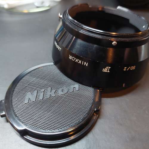 Nikon 原裝金屬遮光罩連舊版52mm鏡頭蓋