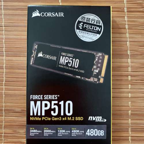 全新CORSAIR MP510 480G M.2 SSD