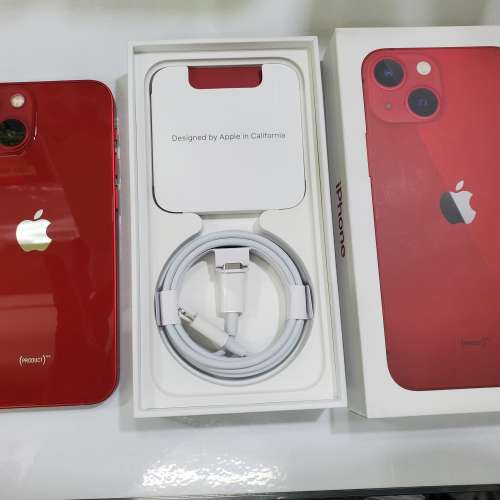 iPhone 13 mini 128gb 香港行貨紅色電池健康度100% 保養期到2023年4月14日