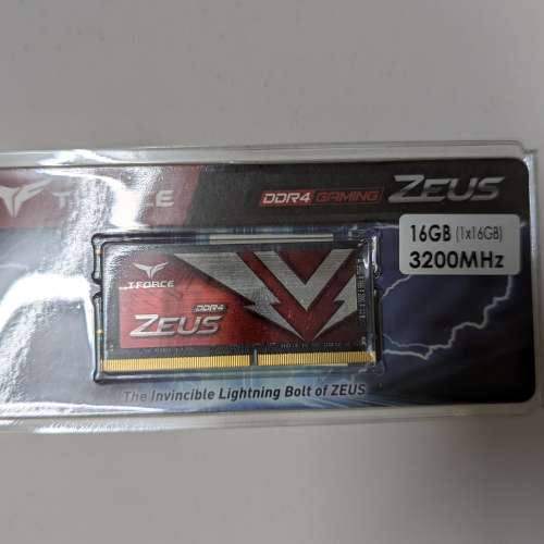 T-Force ZEUS DDR4 16GB Laptop ram (3200mhz XMP2.0)