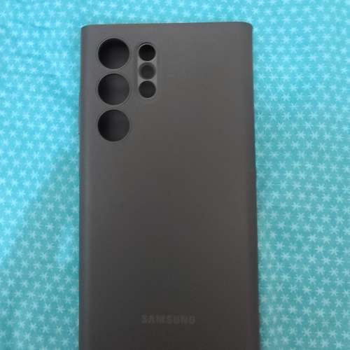 Samsung galaxy S22 ultra led 皮革式翻頁保護套
