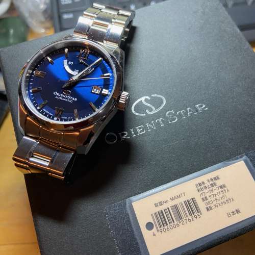 出讓: 95% 新 Orient Star Watch RK-AU0005L ( 東方星 藍色 39mm 自動機芯 - made ...