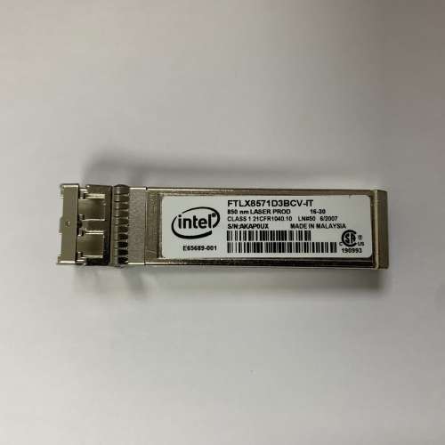 Intel 10G 850nm SFP+ FTLX8571D3BCV-IT 萬兆 多模 模塊 光纖 LC 100%work 自用 有多...