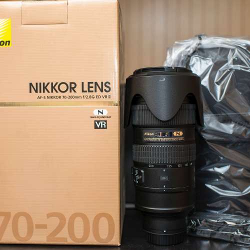 Nikon 70-200／2.8 G VR II AF-S 小黑六 LB6 行貨