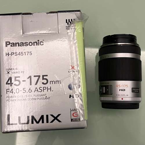 Panasonic LUMIX G X VARIO PZ 45-175mm/F4.0-5.6 ASPH./POWER O.I.S (Full Set)