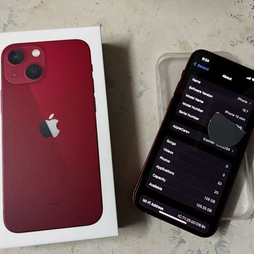 Iphone 13 mini 紅色 128gb