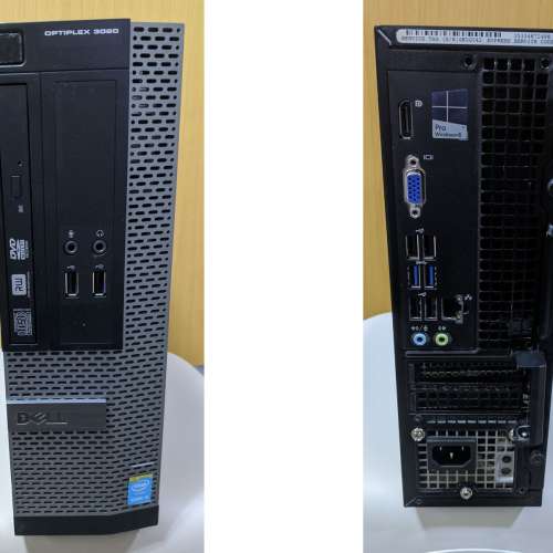 Dell OptiPlex 3020SFF 桌上型電腦 -Intel i5-4460, 8GB RAM,240GB SSD,2TB HDD,Wi...
