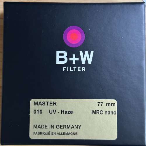 B+W MRC nano UV filter 77mm