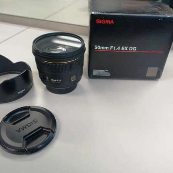95% New SIGMA 50mm F1.4 EX DG  Nikon F Mount 行貨有單