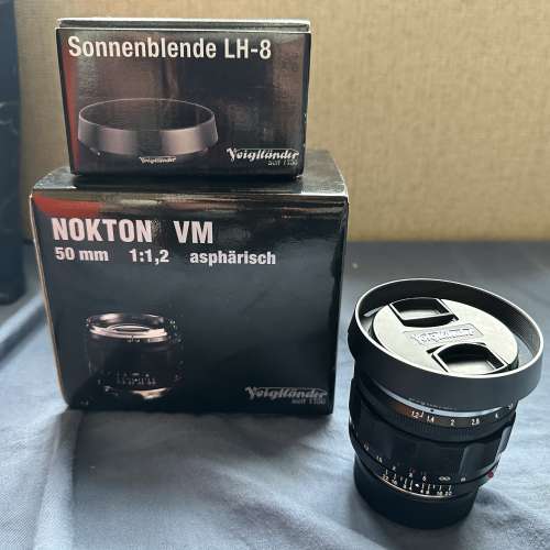 福倫達 VOIGTLANDER VM 50MM 1.2 NOKTON ASPHARISCH(連Lens Hood&B+W)