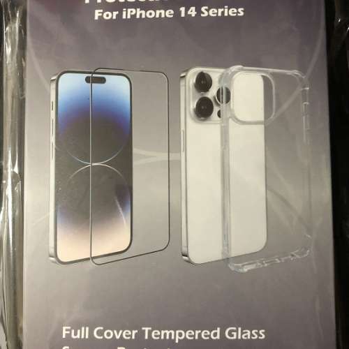放全新 Kasuyi iPhone 14 Pro Protective Kit Set 透明保護殼及保護貼套裝