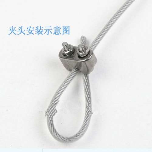 全新 威也夾 (Wire Rope Clips) 小型 304 不銹鋼 鋼絲繩 威也扣 / 威也鎖 / 鋼絲扣 / 嵌環 / U型夾 - 二手 ...