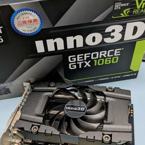 極新有盒 Inno3D GTX1060 3GB (GTX 1060, not 1050, 1070, 2060)