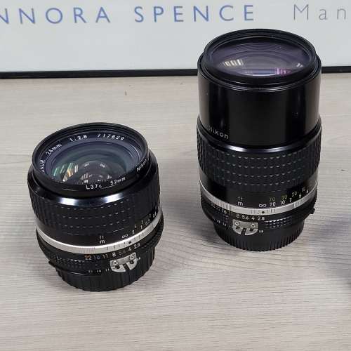新淨Nikon AI-S 135mm/2.8, 24mm/2.8 菲林機手動鏡(FA, FM2, F3, Z9, Z6II, Z7II, ...