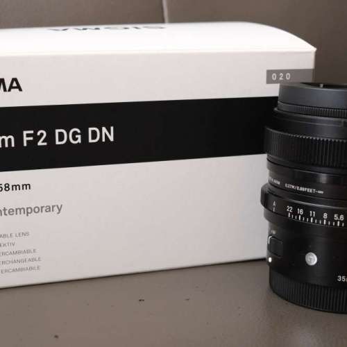 Sigma 35mm F2 DG DN (sony e mount)