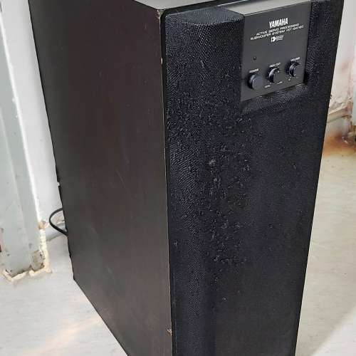 日本製YAMAHA YST-SW120 SUBWOOFER有源式超低音炮喇叭,長衝程, 地震級震撼效果.