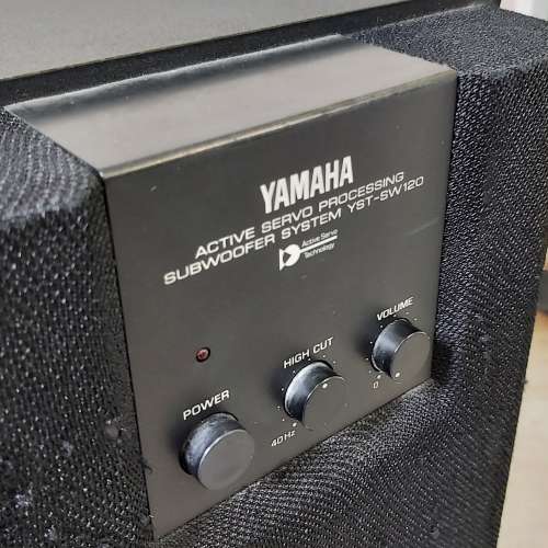 日本製YAMAHA YST-SW120 SUBWOOFER有源式超低音炮喇叭,長衝程, 地震級震撼效果.