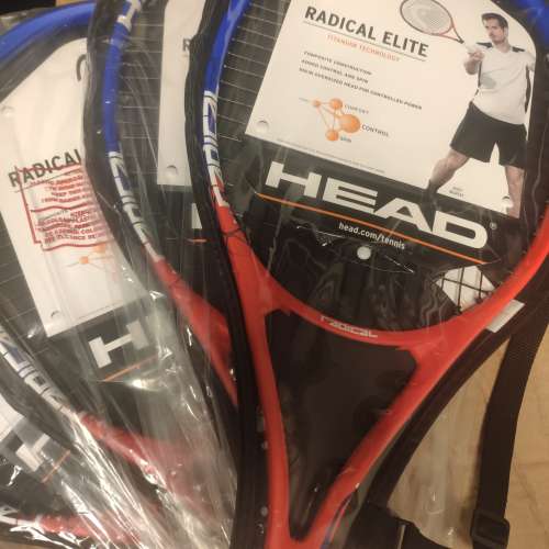 Head radical elite tennis racket 27in 4號網球拍 graphite titanium