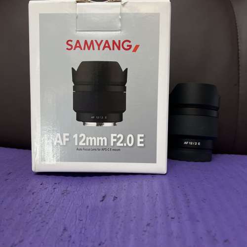 超平 完美無瑕 全套有盒 Samyang AF 12 12mm F2 E Sony E Mount 自動對焦 新款