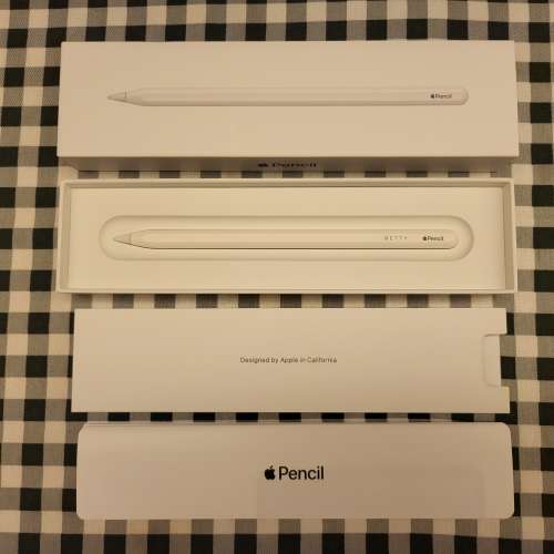 Apple Pencil 2 蘋果觸控筆 行貨 99%新 非常少用和新淨 用了幾次便收回盒中 全套有...