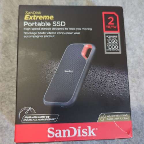 全新SanDisk Extreme Portable USB 3.2 SSD V2 2TB
