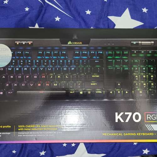 Corsair K70 MK2 RGB 機械式鍵盤 (靜音紅軸)