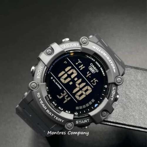 Montres Company 香港註冊公司 (28年老店) 卡西歐 灰色大錶徑 100米防水 AE-1500WH...