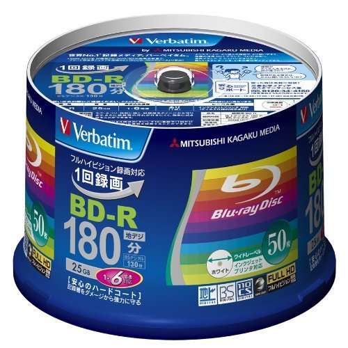 Verbatim Mitsubishi BD-R 25GB 6X Blu-ray 藍光燒錄碟 (10隻)(可燒8X 10X 12X )(台...