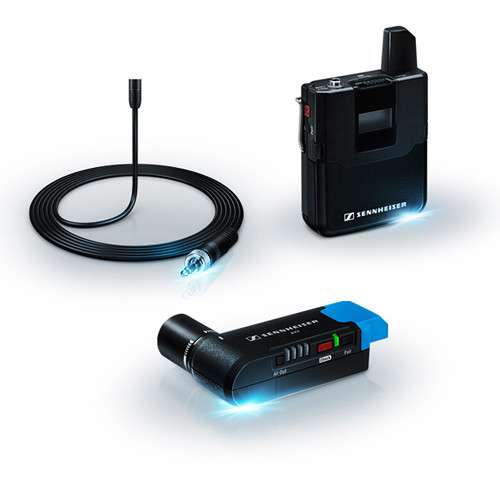 Sennheiser AVX-MKE2 SET Digital Camera-Mount Wireless Omni Lavalier ...
