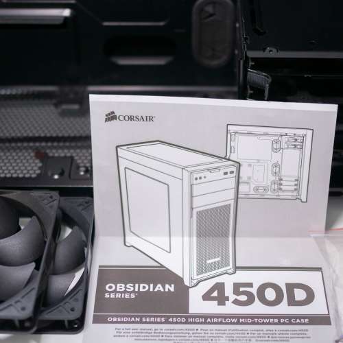 海盜船 Corsair Obsidian Series™ 450D Mid-Tower PC Case 機箱 + 先鋒-Pioneer 隱...