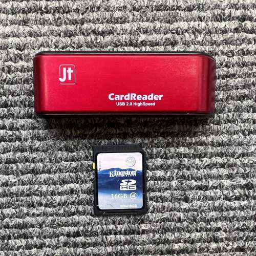 16GB 記憶卡與Cardreader