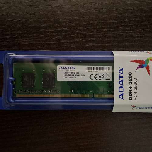 ADATA 8GB DDR4 3200MHz 99.99%New