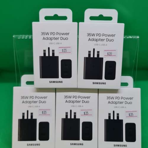 Samsung 35W Duo power adapter 雙輸出充電火牛 英國水貨 現貨每盒$180