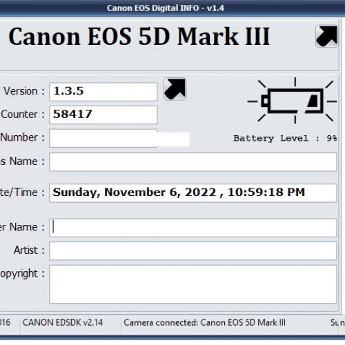 Canon 5D Mark III 5D3 直倒