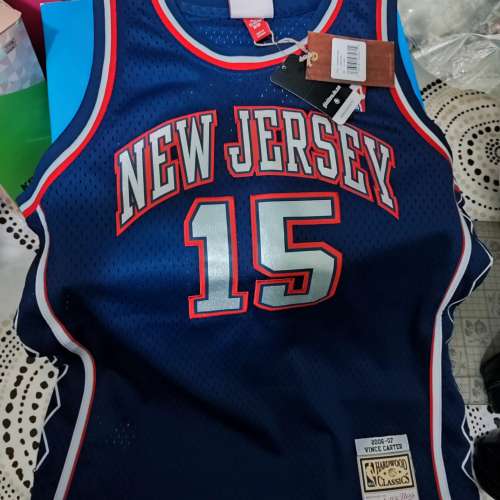 Youth XL 全新 Nets Vince Carter Mitchell & Ness Navy 2006-07 Hardwood Classic