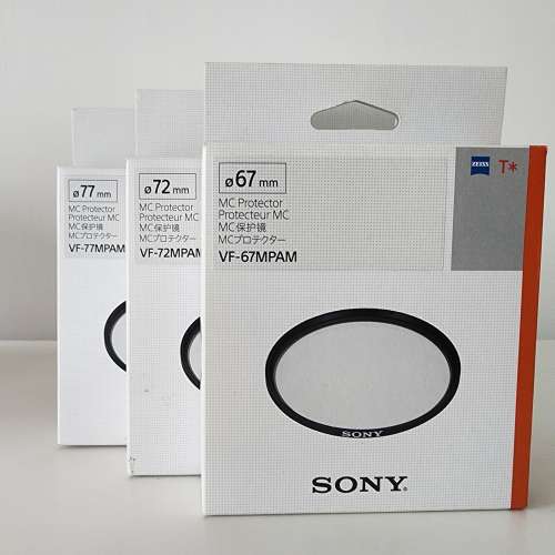 全新 Sony Protector MC Filter 67mm 72mm 77mm 另徵 82mm