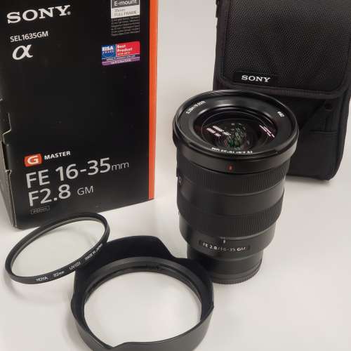 Sony FE 16-35mm f2.8 G Master (SEL1635GM) - 95%新，全套 有盒，送 UV Filter