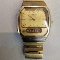 Rarest Vintage Seiko Gent's Gold-Plated Ana-Digital watch