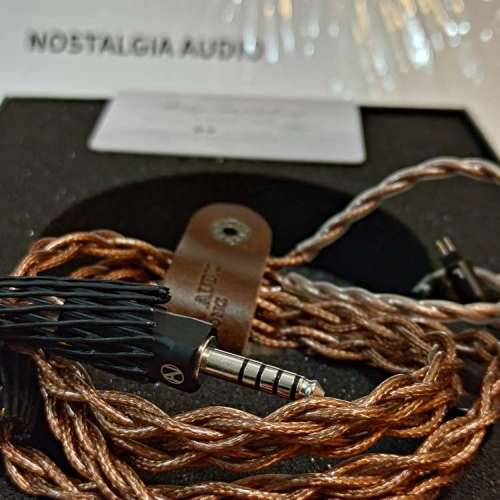 Nostalgia Audio Galadriel L 屏蔽單晶銅 鍍銠升級線 4.4mm 2 pin cm