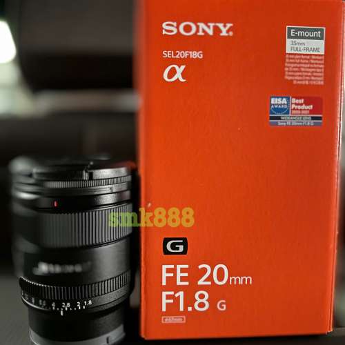 SONY 20mm f1.8 G Lens 行貨