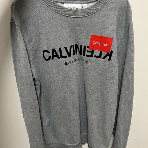 Calvin Klein 灰色衞衣 Sweatshirt 中碼 M Size