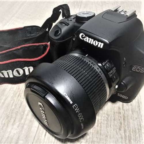 Canon 500D 連 EF-S 18-55mm f3.5 - 5.6 IS kit lens