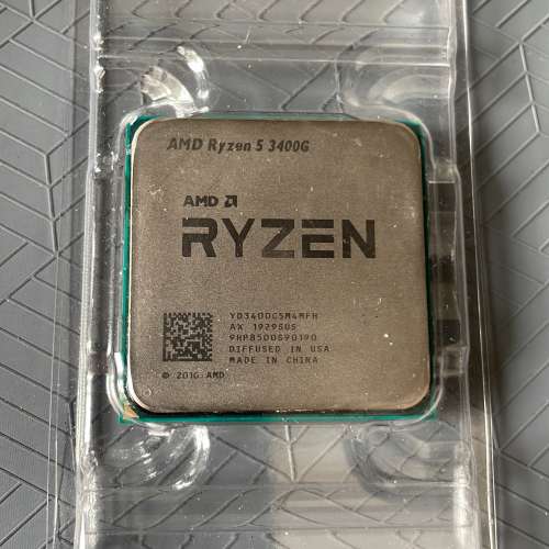 AMD RYZEN 5 3400G，升級後放售，九成新